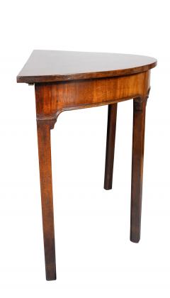 Pair Of George III Mahogany Demilune Side Tables - 4246549