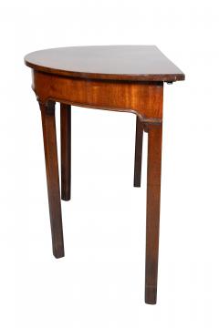 Pair Of George III Mahogany Demilune Side Tables - 4246556