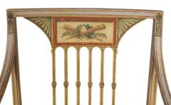 Pair Of George III Painted Armchairs - 4141017