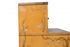 Pair Of George III Style Yellow Japanned Step Tables From The Duke Of Windsor - 4458920