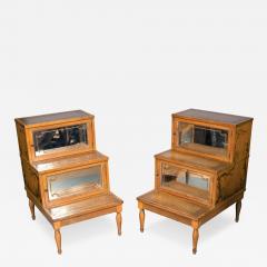 Pair Of George III Style Yellow Japanned Step Tables From The Duke Of Windsor - 4459041