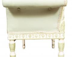 Pair Of George III White And Green Painted Window Benches - 4382685