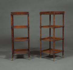 Pair Of George IV Mahogany Faux Bamboo What Nots - 2284433