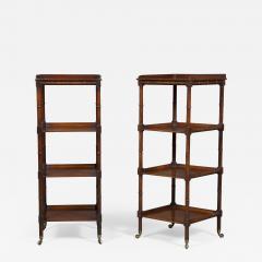 Pair Of George IV Mahogany Faux Bamboo What Nots - 2284658