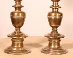 Pair Of Gilt Bronze Candlesticks Florence Dated 1635 - 4142835