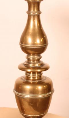 Pair Of Gilt Bronze Candlesticks Florence Dated 1635 - 4142839