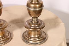Pair Of Gilt Bronze Candlesticks Florence Dated 1635 - 4142844