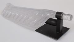 Pair Of Glass Blown Leaf Wall Lights Contemporary UL Certified - 2756922