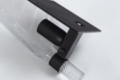 Pair Of Glass Blown Leaf Wall Lights Contemporary UL Certified - 2756949