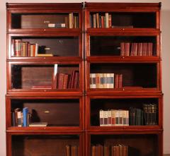 Pair Of Globe Wernicke Bookcases In Mahogany 19th Century - 3465661