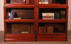 Pair Of Globe Wernicke Bookcases In Mahogany 19th Century - 3465662