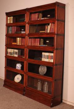 Pair Of Globe Wernicke Bookcases In Mahogany - 3008893