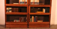 Pair Of Globe Wernicke Bookcases In Oak 19th Century - 3585378