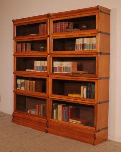 Pair Of Globe Wernicke Bookcases In Oak 19th Century - 3585380