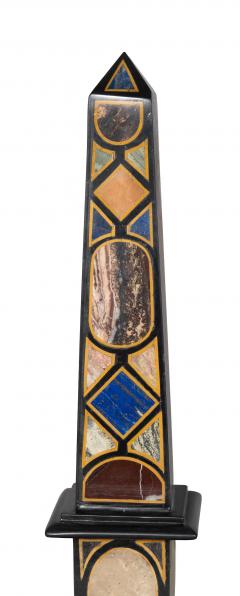 Pair Of Grand Tour Style Marble Obelisks - 4474348