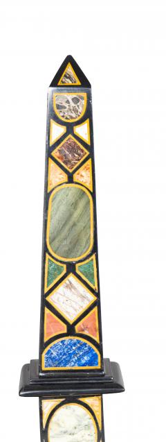 Pair Of Grand Tour Style Marble Obelisks - 4474349