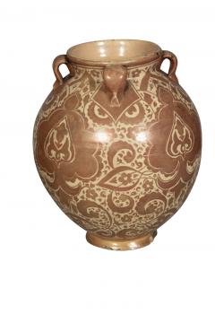 Pair Of Hispano Moresque Pottery Vases - 3996108