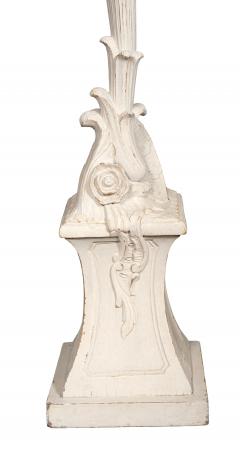 Pair Of Hollywood Regency Painted Palm Tree Pedestals - 4465366