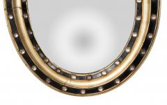 Pair Of Irish Regency Ebonized And Jeweled Wall Mirrors - 4723486