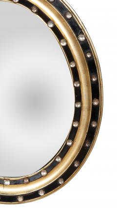 Pair Of Irish Regency Ebonized And Jeweled Wall Mirrors - 4723496