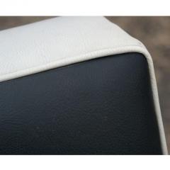 Pair Of Italian Black And White Lounge Chairs - 2674598