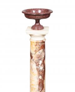 Pair Of Italian Grand Tour Marble And Porphyry Columns - 4458760