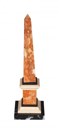 Pair Of Italian Grand Tour Marble Obelisks - 4131176