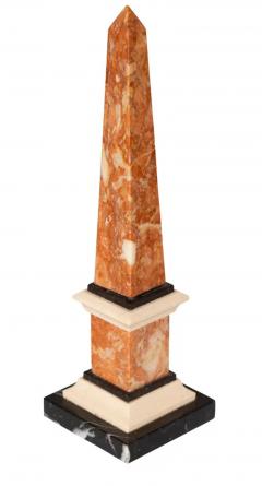 Pair Of Italian Grand Tour Marble Obelisks - 4131179