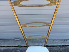 Pair Of Italian Modern Brass Chiavari Chairs - 4676630
