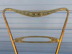 Pair Of Italian Modern Brass Chiavari Chairs - 4676676