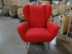 Pair Of Italian Modern Sculptural Lounge Chairs Inspired By Gio Ponti - 4193819