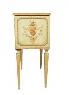 Pair Of Italian Neoclassic Style Painted Petit Commodes - 4474199