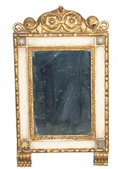 Pair Of Italian Neoclassical Painted And Giltwood Mirrors - 4152715