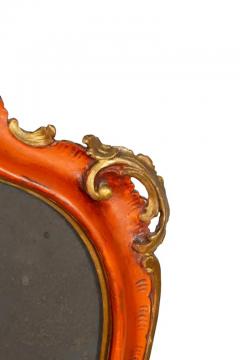 Pair Of Italian Red Painted Girandole Mirrors - 4138003
