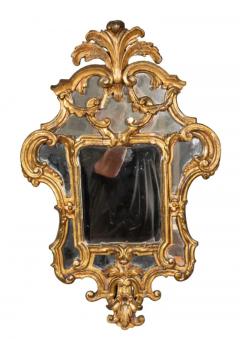 Pair Of Italian Rococo Giltwood Mirrors - 4143523