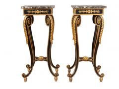 Pair Of Italian Rococo Painted And Gilded Tables - 4141686