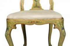 Pair Of Italian Rococo Painted Side Chairs - 4144726