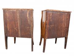 Pair Of Italian Rococo Walnut Commodinis - 4359149