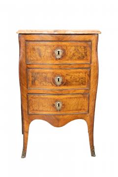 Pair Of Italian Rococo Walnut Commodinis - 4359171