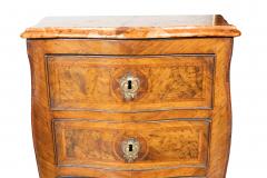 Pair Of Italian Rococo Walnut Commodinis - 4359194