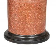 Pair Of Italian Scagliola Faux Porphyry Pedestals - 4152671