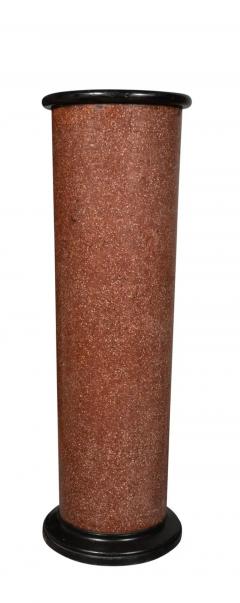 Pair Of Italian Scagliola Faux Porphyry Pedestals - 4152686