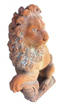 Pair Of Italian Terracotta Lions - 4789097