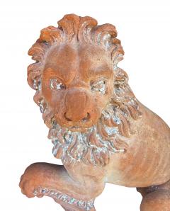 Pair Of Italian Terracotta Lions - 4789101