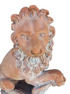 Pair Of Italian Terracotta Lions - 4789131