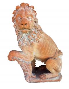 Pair Of Italian Terracotta Lions - 4789149