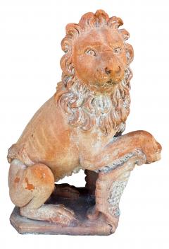 Pair Of Italian Terracotta Lions - 4789168