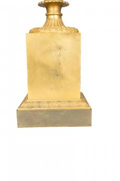 Pair Of Large Charles X Gilt Bronze Urns - 4292611