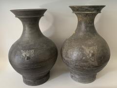 Pair Of Large Size Han Dynasty Jar Covers - 3296267