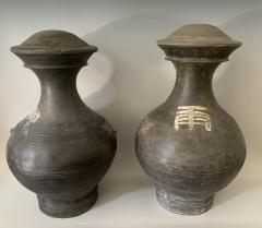 Pair Of Large Size Han Dynasty Jar Covers - 3296268